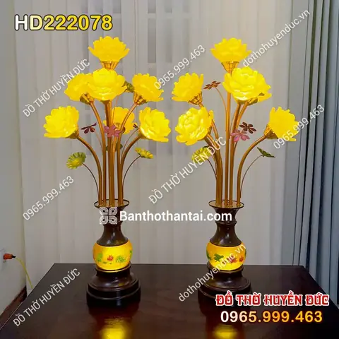 Đèn Thờ Hoa Sen Led