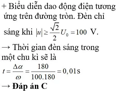 Điện Áp Hai Đầu Bóng Đèn Có Biểu Thức