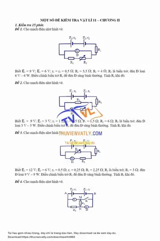 Điều Chỉnh R Để Đèn Sáng Bình Thường