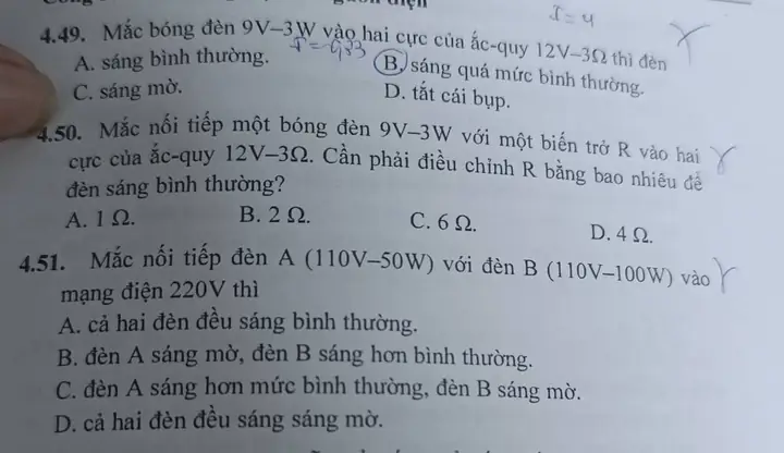 Điều Chỉnh R Để Đèn Sáng Bình Thường