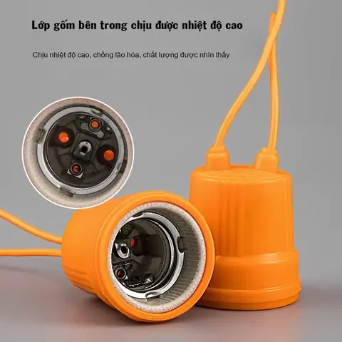 Đui Đèn Bằng Sứ E27