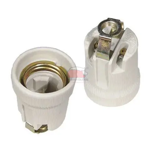 Đui Đèn Bằng Sứ E27