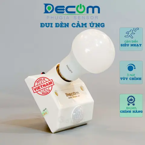 Đui Đèn Cảm Ứng Sunmax