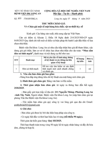 Giá Đèn Soi Tĩnh Mạch