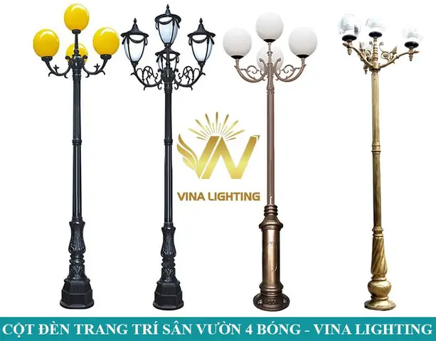 Giá Đèn Trang Trí Sân Vườn