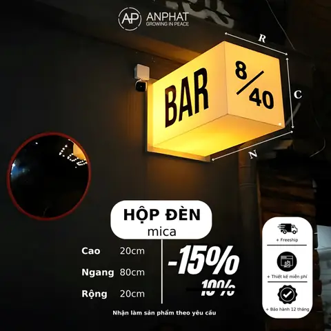 Giá Làm Hộp Đèn Mica