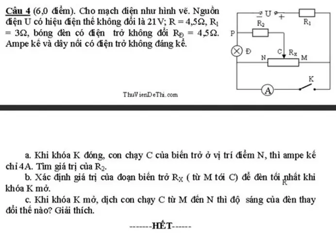 Hai Bóng Đèn Có Điện Trở 5 Ôm