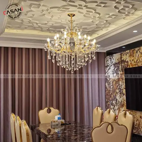 Hạt Pha Lê Làm Đèn Chùm