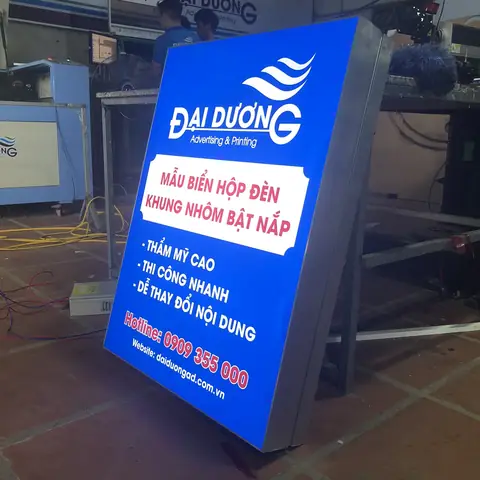 Hộp Đèn Khung Nhôm Bật Nắp