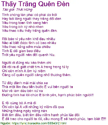 Karaoke Thấy Trăng Quên Đèn