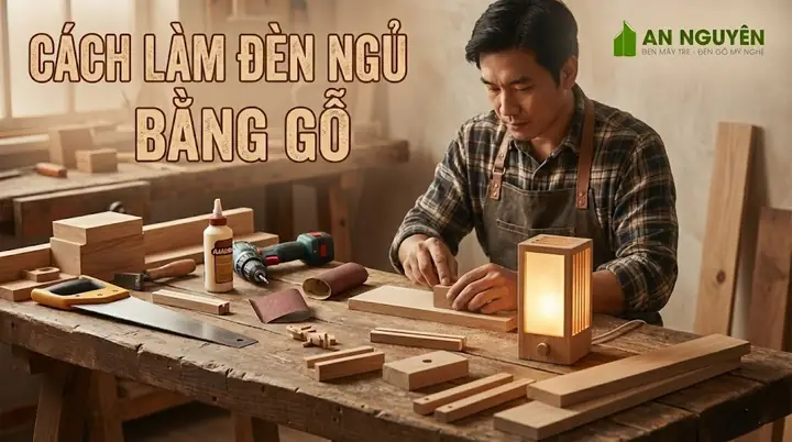 Làm Đèn Ngủ Bằng Gỗ