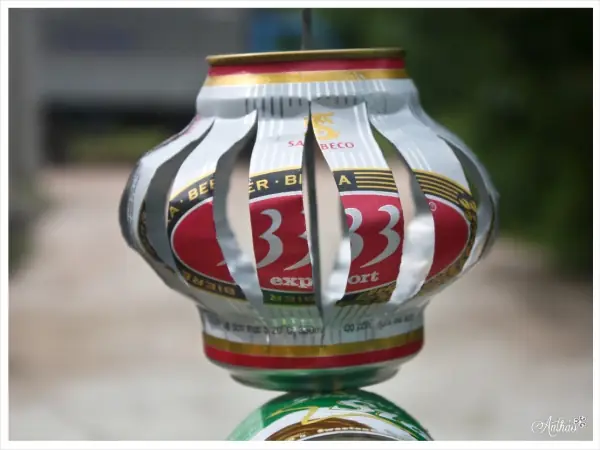 Làm Đèn Từ Lon Bia