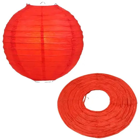 Lồng Đèn Giấy Màu Đỏ