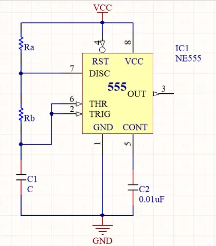 Mạch Đèn Nháy Dùng Ic 555