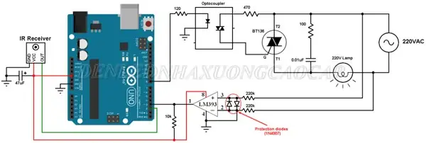 Mạch Điều Chỉnh Độ Sáng Đèn Led 220v