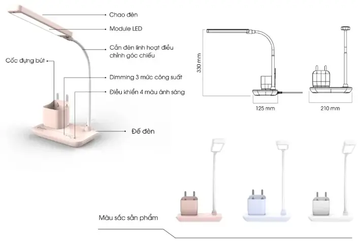Mạch Điều Khiển Đèn Bàn Học