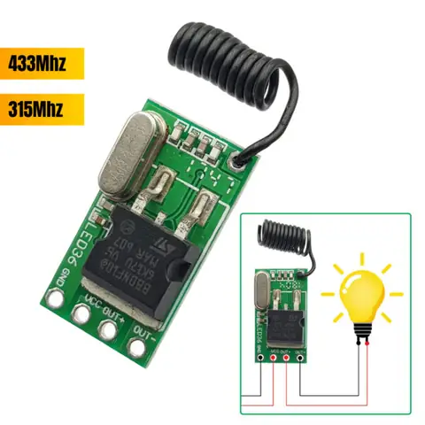 Mạch Tắt Mở Đèn Bằng Remote