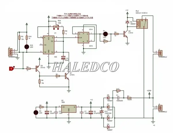 Mạch Tự Bật Đèn Khi Có Người