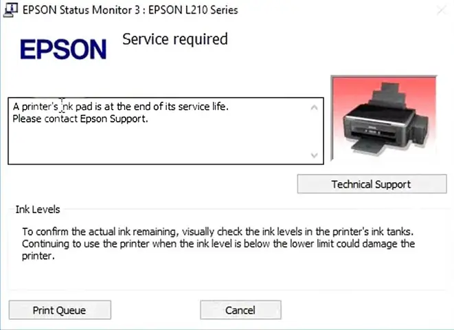 Máy In Epson L310 Báo Đèn Mực