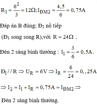 Một Bóng Đèn Sáng Bình Thường Với Hiệu Điện Thế