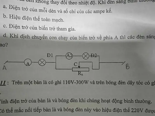 Một Đoạn Mạch Gồm Một Bóng Đèn Có Ghi 6v