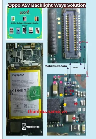 Oppo A57 Mất Đèn Màn Hình
