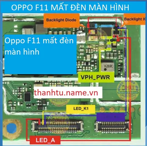 Oppo A57 Mất Đèn Màn Hình