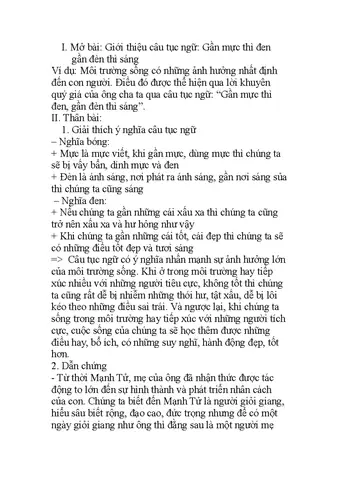 Phân Tích Gần Mực Thì Đen Gần Đèn Thì Sáng