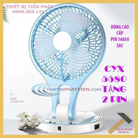 Quạt 3 Cánh Jy5590 Siêu Mát Có Đèn Cực Sáng