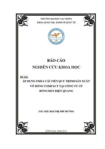Quy Trình Sản Xuất Bóng Đèn Điện Quang