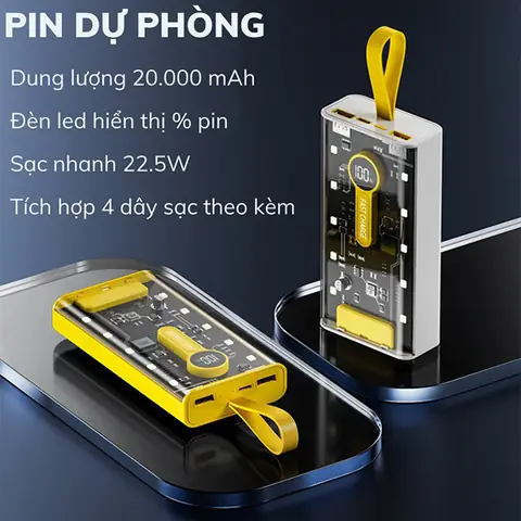 Sạc Dự Phòng Chớp Đèn