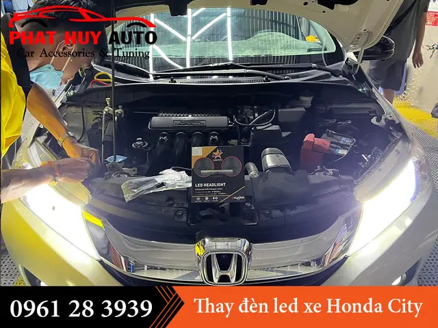 Thay Đèn Halogen Bằng Led Xe Honda City