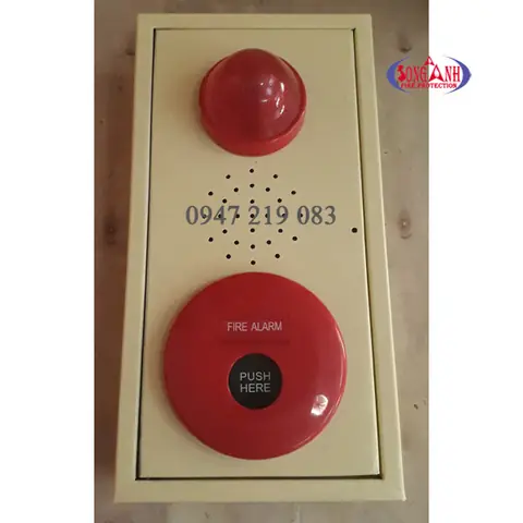 Tổ Hợp Chuông Đèn Nút Ấn Báo Cháy Horing