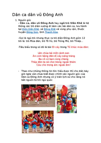 Tổ Khúc Múa Đèn Dân Ca Thanh Hóa