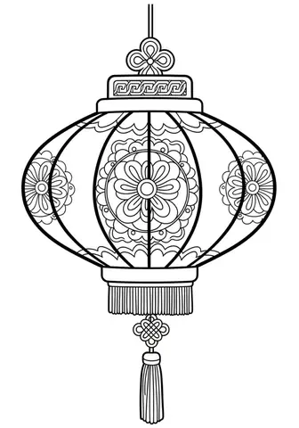 Tô Màu Lồng Đèn Tết