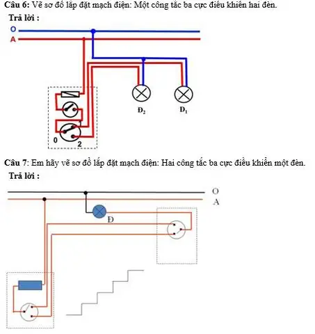 Công Tắc Điều Khiển 2 Bóng Đèn