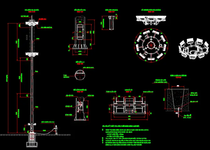 Bản Vẽ Cad Đèn Chiếu Sáng