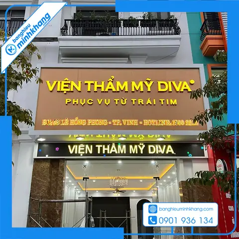 Bảng Hiệu Alu Chữ Nổi Đèn Led