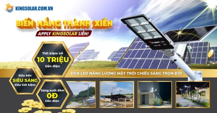 Banner Đèn Năng Lượng Mặt Trời
