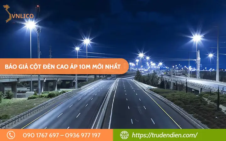 Báo Giá Cột Đèn Cao Áp 10m