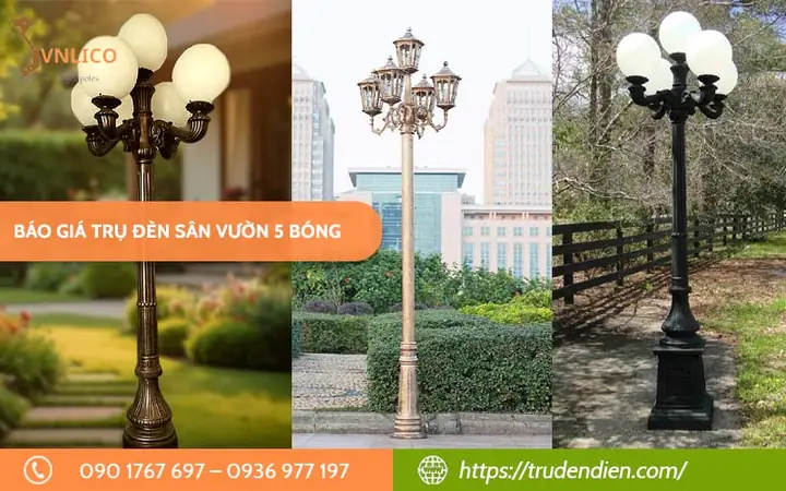 Báo Giá Đèn Sân Vườn