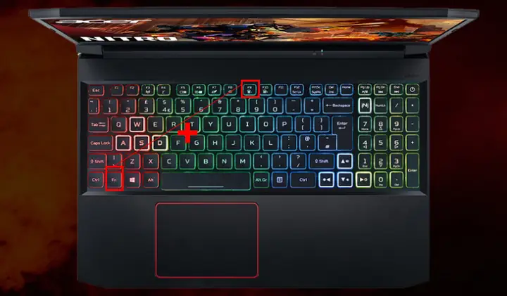 Bật Đèn Bàn Phím Acer