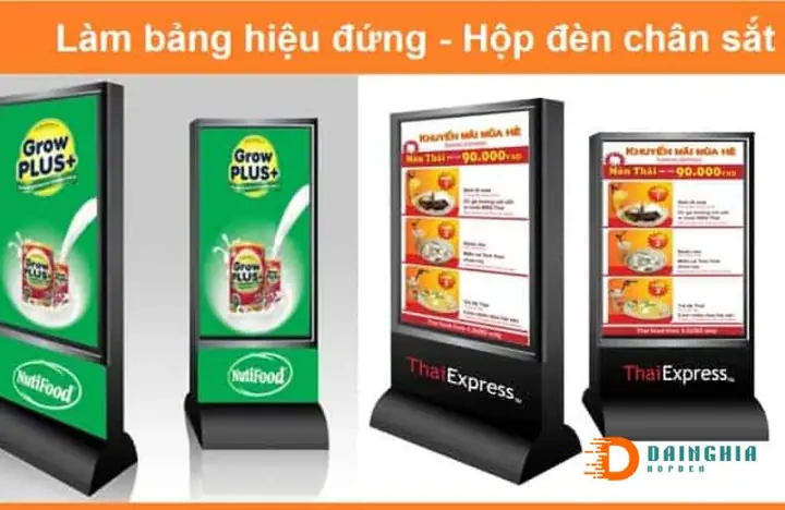 Biển Hộp Đèn Có Chân