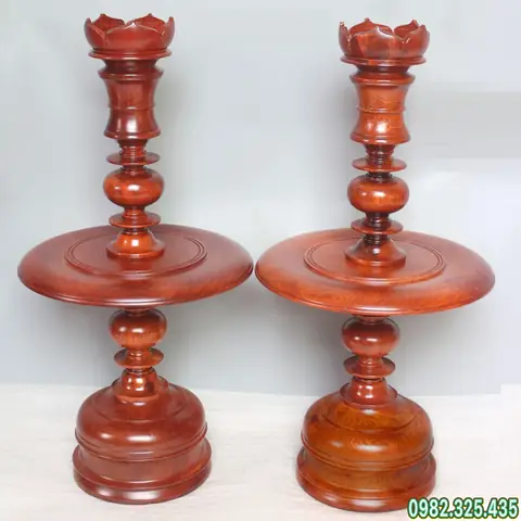 Bộ Chân Đèn Bằng Gỗ