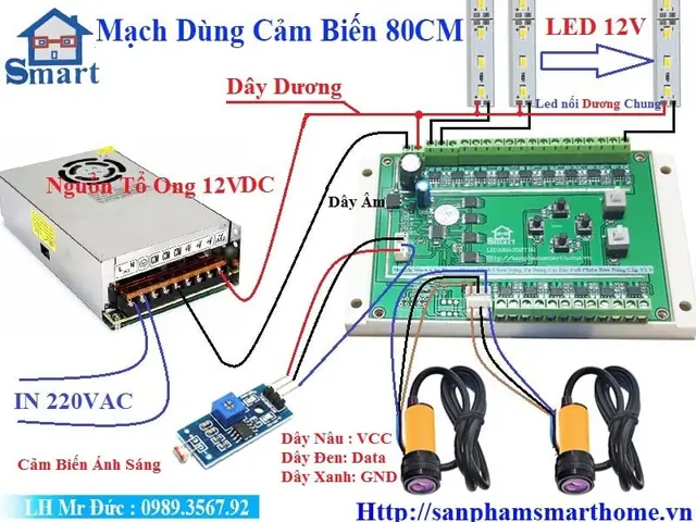 Bộ Điều Khiển Đèn Cầu Thang