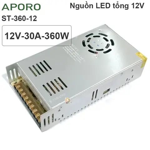 Bộ Nguồn Đèn Led 12v 30a