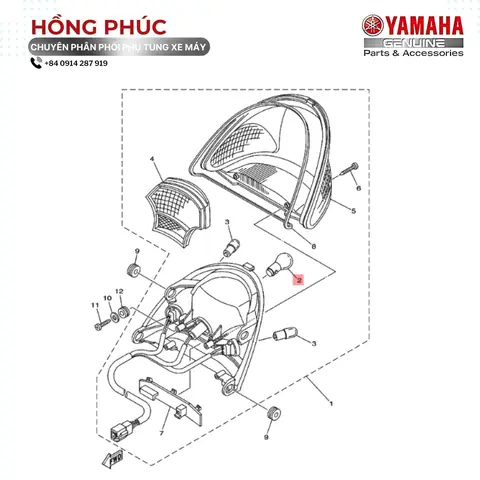 Bóng Đèn Hậu Exciter 135