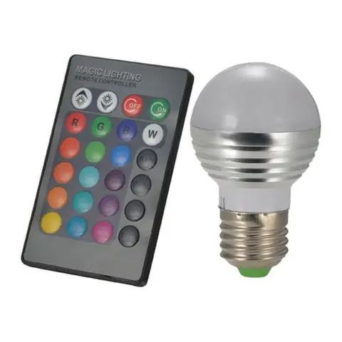 Bóng Đèn Led Đổi Màu Có Điều Khiển Từ Xa