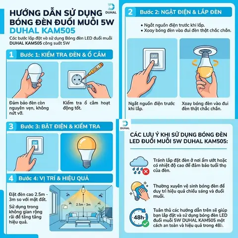 Bóng Đèn Led Đuổi Muỗi