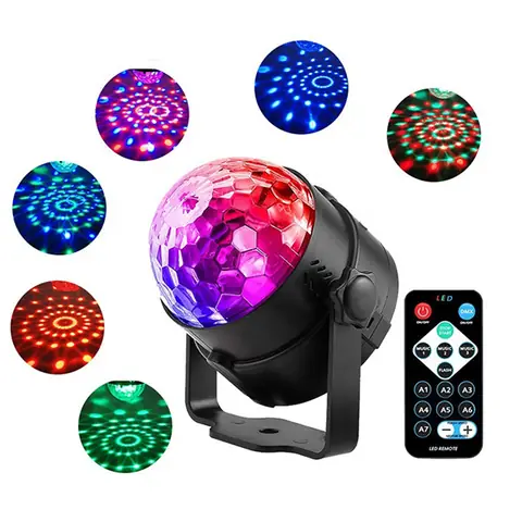 Bóng Đèn Led Sân Khấu Vũ Trường Xoay 7 Màu